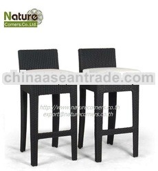Outdoor Rattan Bar Chair Bar Stools for commercial bar and pool side