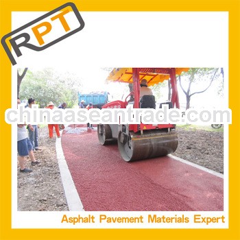 colored cold Asphalt mixture to road construction