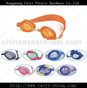 colorful kids wide frame swimming goggles