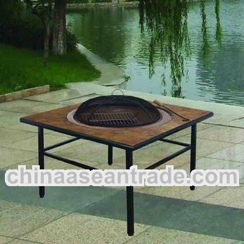 concrete tile outdoor patio Grill,2013 hot-selling barbecue tabletop outdoor patio furniture,square 