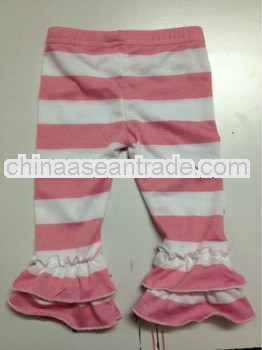 cotton and spandex strips wholesale baby girl cute pants
