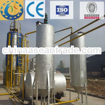 crude oil from tyre pyrolysis plant change to be diesel oil distillation machine