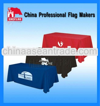 custom promotional table cover banner fabric for 6' table