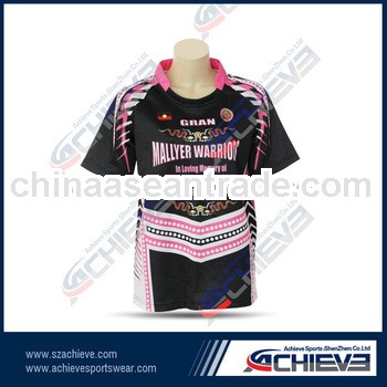 customized 100% polyester rugby shirt