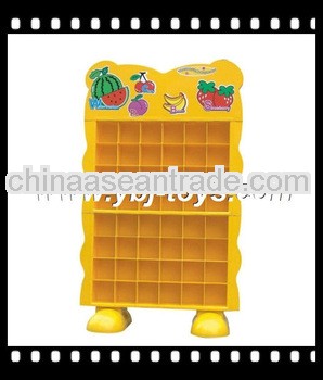 customized kids indoor storage shelf, children furniture for kindergarten