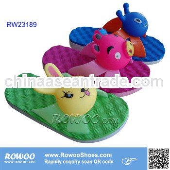 cute fancy girls amimal decorated eva massage slipper