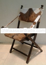 Goathide folding chair
