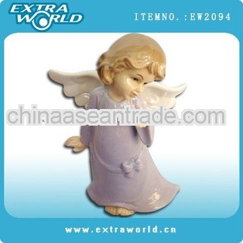 dancing porcelain cherub figurine