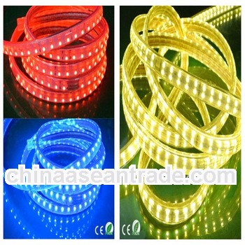 decorative led lighting 144leds 220V outdoor flexible led strip light 5050 from china