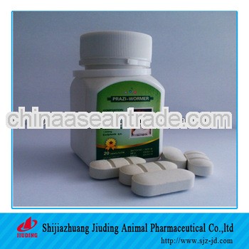 dog wormer tablet praziquantel febendazole tablets for pet ,cat medicine
