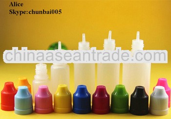 ecig ejuice bottles with colored capswith SGS and TUV certificate
