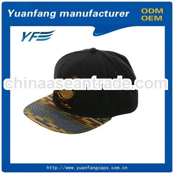 embroidery flat bill fitted wholesale hat cap