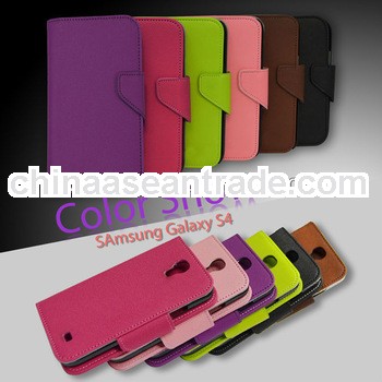 exquisite PU leather S4 case, for samsung galaxy grand case, i9500 blank cell phone case