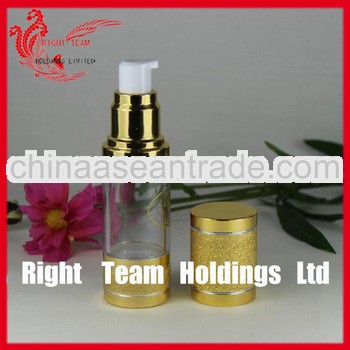 fancy 50ml airless cream bottle with frosted cap