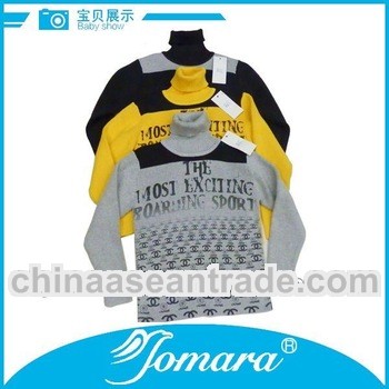 fashion design high pullover sweaters for children