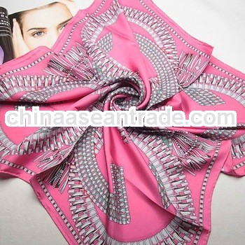 fashion women twill silk scarf muslim
