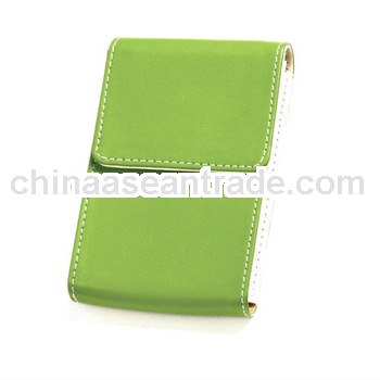 fashionable bifold business card case green for promotional gifts