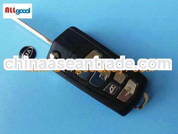 flip car key for Kia 5 button car key folding shell