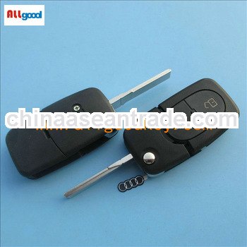 flip replacement key shell for Audi 2 buttons remote key shell 1616 battery