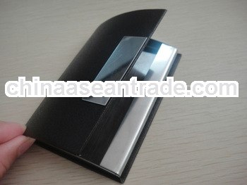 foldable handmade business leather card case 