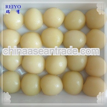 food product canned white peach halves