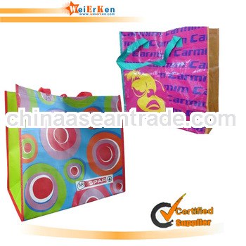 free sample and lamination promotional pp reusable bag