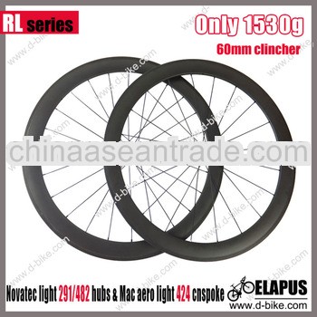 full carbon fiber bicycle wheel clincher 60mm