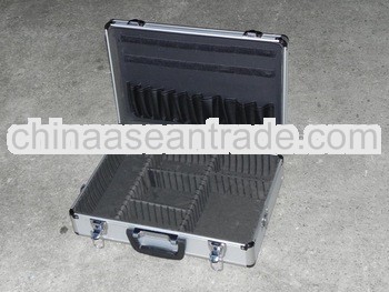 functional silver smaller Aluminum tool case beach tool box