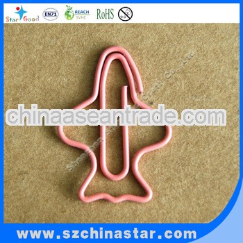 funny shape pink paper clip