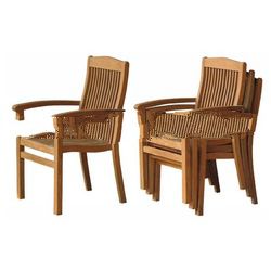 Teak Outdoor Furniture - Manado Stacking Chair