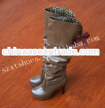 genuine leather boots women over the knee boots for women long tight boots