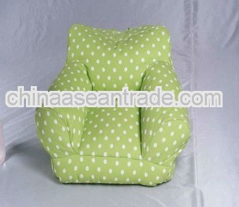 green polka kids beanbag armchair , child bean bag seat