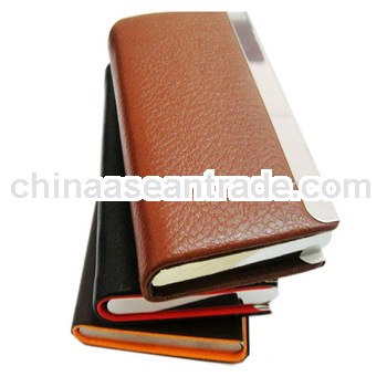 handmade PU leather business card holder china