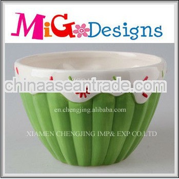 handmade cupcake wholesale ceramic salad bowl