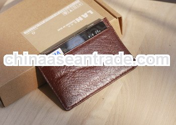 handmade wholesale cheap leather / pu card holder for promotional