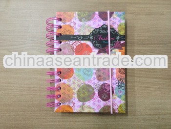hard cover notebook with elastic band
