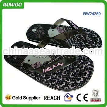 heat transfer printing girl's beach slippers