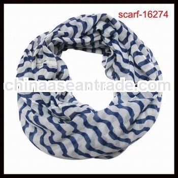 high fashion blue and white stripe scarves stocks