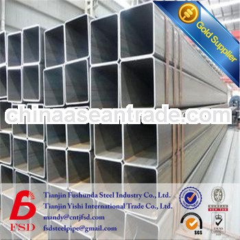 high quality carbon galvanized square pipe made in china