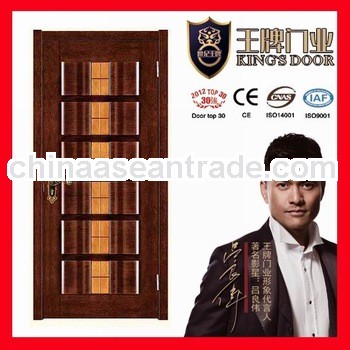 high quality solid wooden doors with painting for hotel