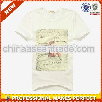 hot sale 100% cotton white t-shirt wholesale(YCT-B0276)