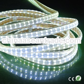 hot sale smd5050 144leds/m double led strip decorative led flex strip light with white color
