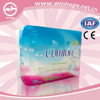 hot sale sunny girl!color new design ultral thin sanitary napkin supplier