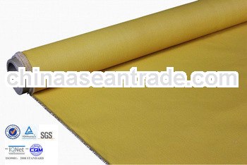 insulation fire-resistant 0.4mm 490gr yellow silicon coated chemical resistant fabric