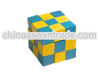 intelligent wooden magic cube puzzle