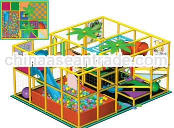 jungle themed multifunction interactive colorful toddler indoor naughty castle playground