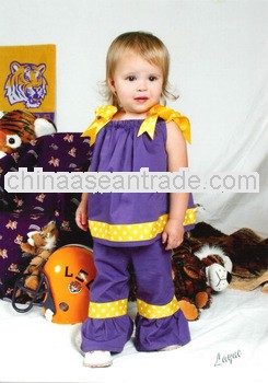 kids baby girls purple birthday dress festival boutique outfits