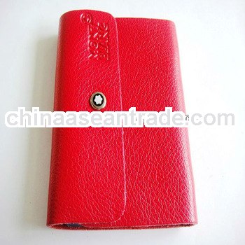 ladies business gifts card holder wallet in red
