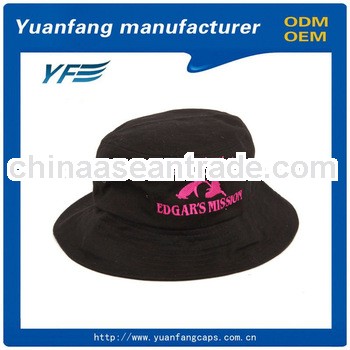 ladies' fashion embroideried logo bucket hat