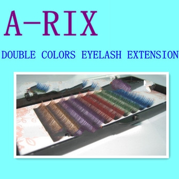 lash manufactory double tone colorful eyelash extensions